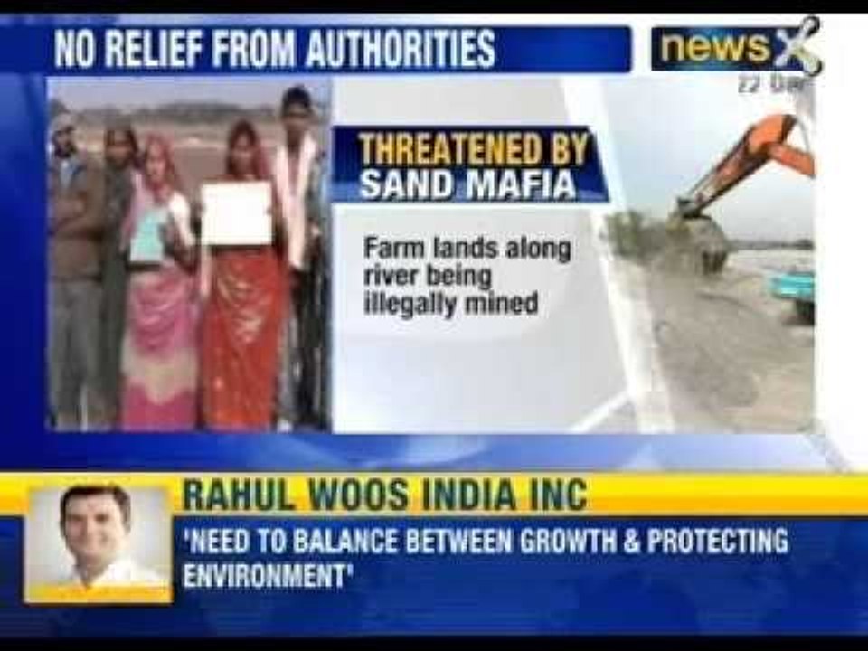 NewsX: Farmers Threatened by sand Mafia near lucknow