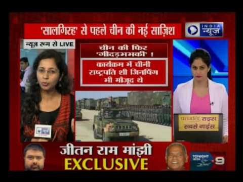 Chinese Army conducts military parade to show their power performance ahead of Army Day