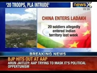 NewsX: Chinese troops set up camp in Chepzi in Ladakh