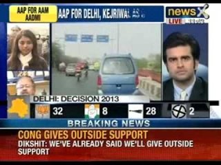 Download Video: Arvind Kejriwal drives down to meet the Lt Governor in his car - NewsX