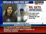 RIL gets christmas bonanza. Left, opposition slam government move allowing RIL gas price hike