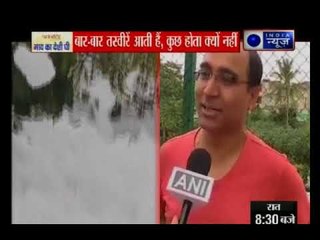 Bengaluru's Bellandur lake spills toxic foam on streets