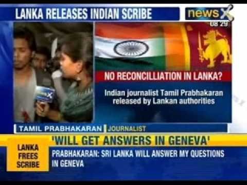 Indian Tamil jouranlist Prabhakaran released by Sri Lankan authorities - News X