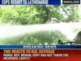 Protest outside Rajnath Singh house, cops resort to lathicharge - NewsX
