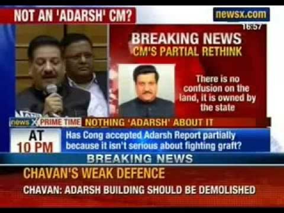 Adarsh Scam: Cabinet has decided to take action against the guilty, Prithviraj Chavan - NewsX