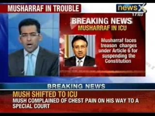 Former Pakistan President Parvez Musharraf suffers massive heart attack. Conscious but critical.