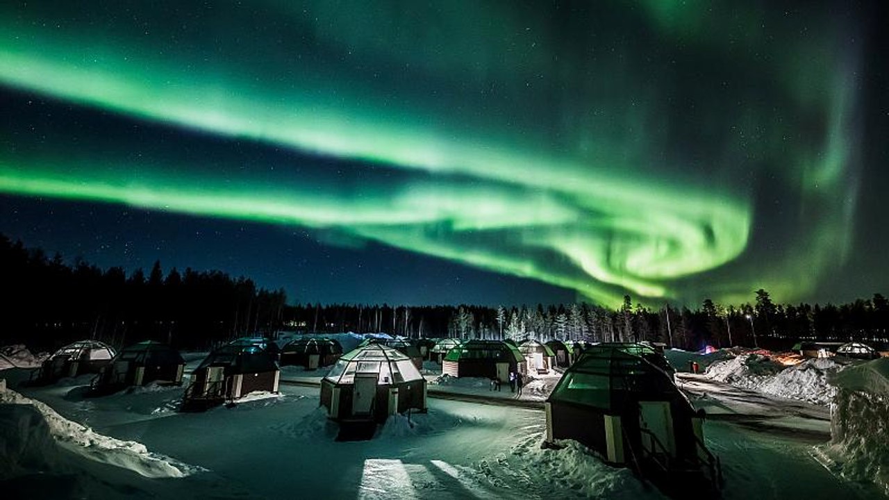 Spettacolare aurora boreale in Finlandia