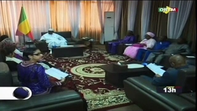 ORTM/Audience du président de l’assemblée nationale avec le représentant du secrétaire général des nations unies sur les violences sexuelles liées aux conflits