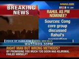 Congress core group discussed Rahul's coronation - NewsX