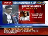 AAP leader Prashant Bhushan defensive over Kashmir-bomb fallout - NewsX
