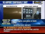 Dense fog envelopes Delhi, flights cancelled at IGI airport - NewsX
