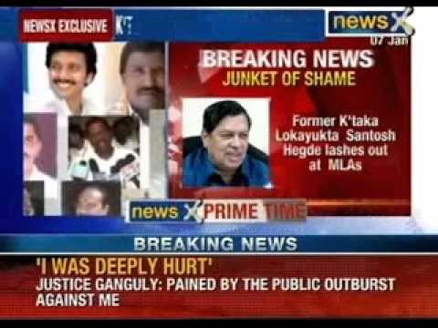 Junket of shame: Former Karnataka Lokayukta Santosh Hegde lashes out at MLAs - NewsX