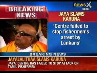 Jayalalitha hits at Karunanidhi and calls him a chameleon - NewsX