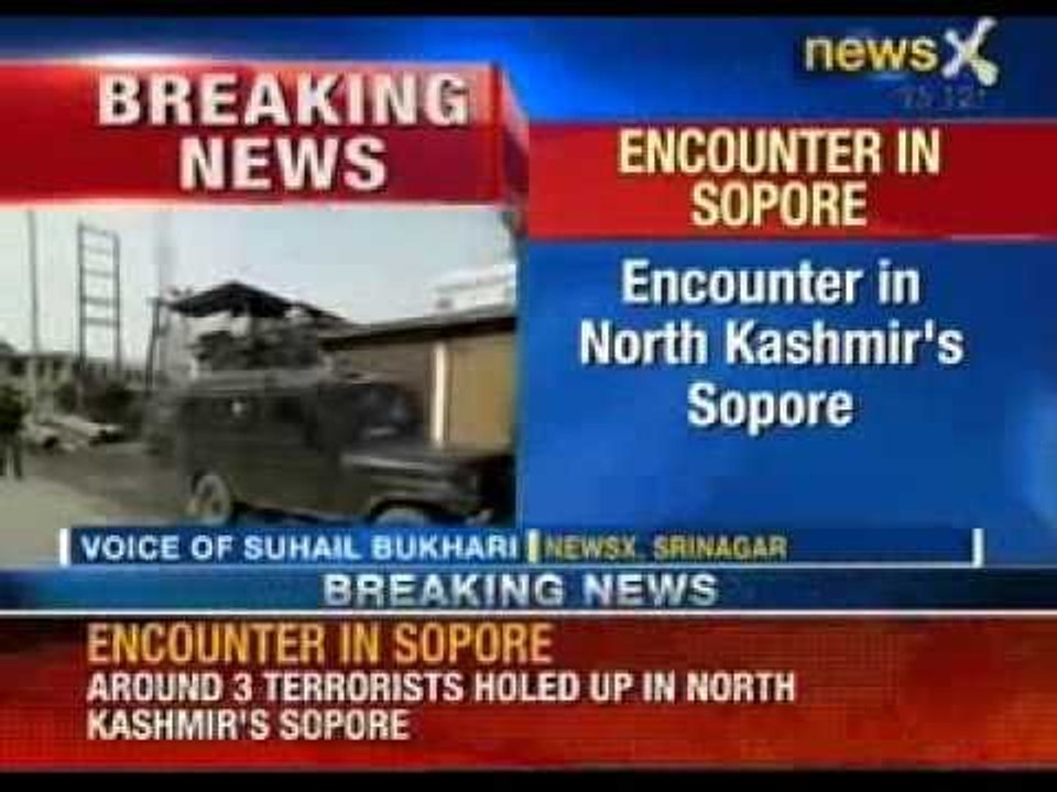 Breaking News: Watch terrorist encounter in North Kashmir's Sopore region - NewsX