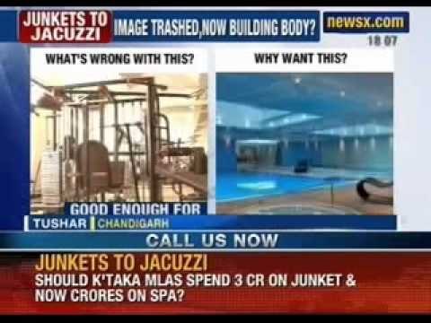 Karnataka Politician controversy: First 'Luxury Trip', now crores worth of Jacuzzi - NewsX