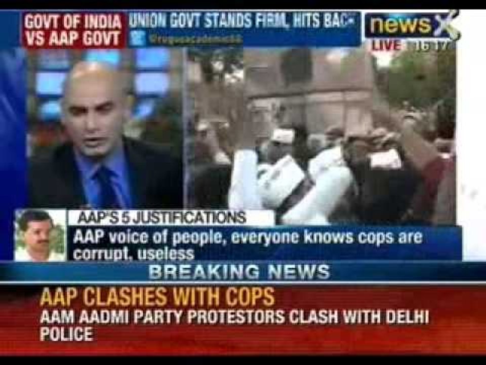 Anarchy reigns Delhi. Aam Aadmi Party does 'dharna', common Man suffers the most.