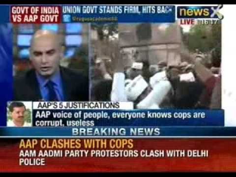 Anarchy reigns Delhi. Aam Aadmi Party does 'dharna', common Man suffers the most.