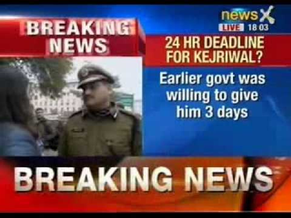 NewsX: Amidst Chaos & violent protests, Delhi Police gives 24 hours to Arvind Kejriwal
