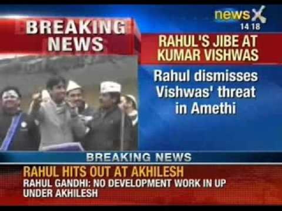 NewsX: Watch Rahul Gandhi targeting AAP leader Kumar Vishwas