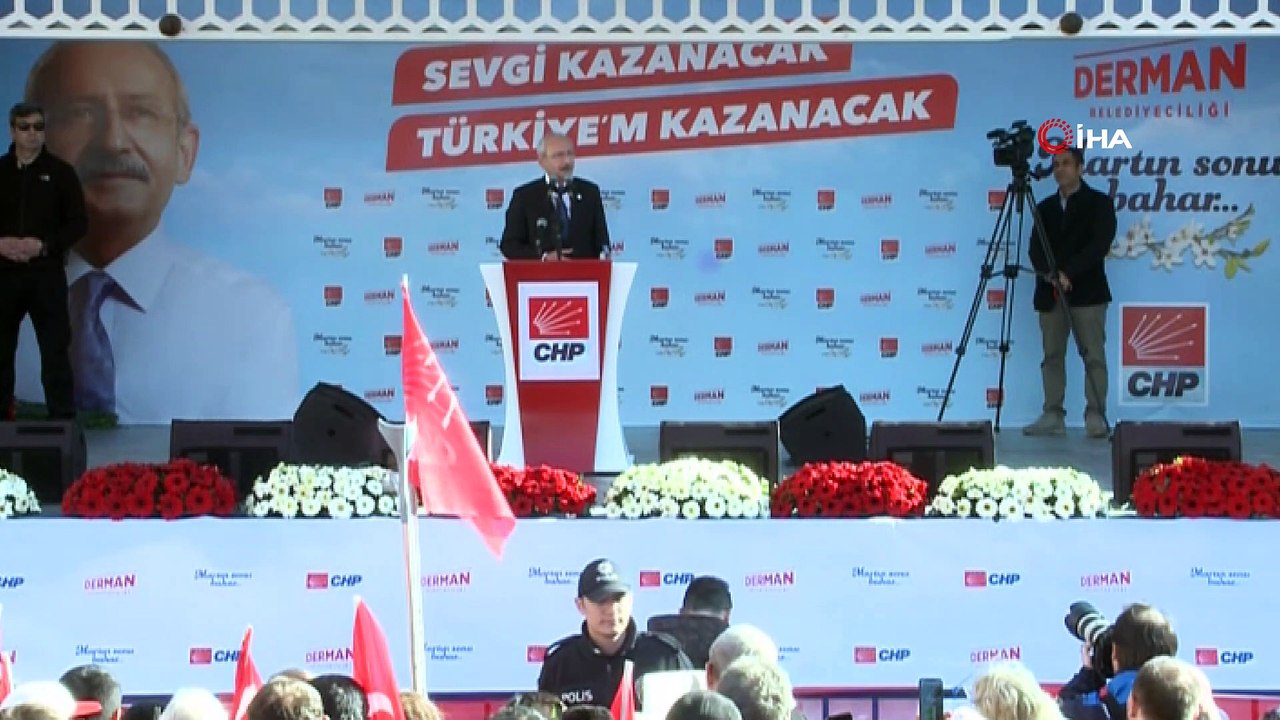CHP lideri Kılıçdaroğlu, Uşak mitinginde vatandaşlara seslendi