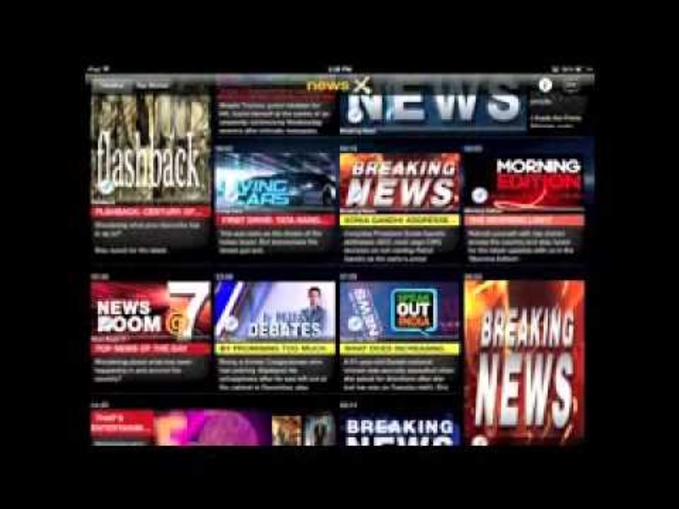 NewsX  App I-Pad