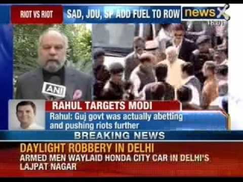 Congress Vice President Rahul Gandhi slams Narendra Modi for abetting 2002 Gujarat Riots