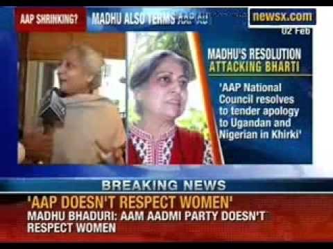 Aam Aadmi party latest news: Founder member Madhu Bhaduri quits AAP, attacks Somnath Bharti