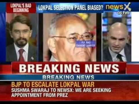 Sushma Swaraj tells NewsX that BJP will take the Lokpal commitee matter to the President - NewsX