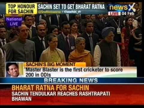 Sachin Tendulkar conferred with Bharat Ratna by the President - NewsX