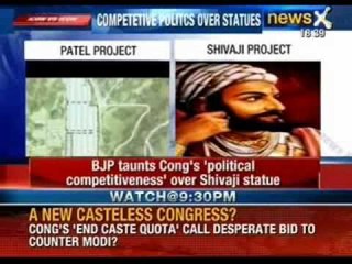 Statue politics:  BJP taunts Congress's 'political competitiveness' over Shivaji statue - NewsX