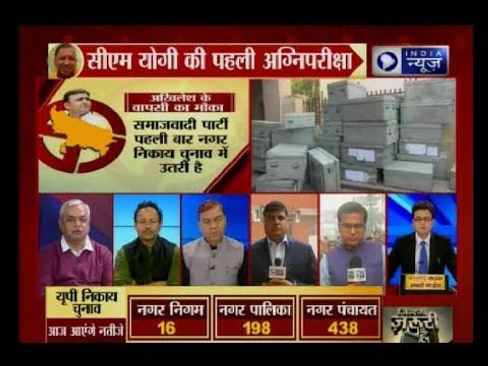 यूपी निकाय चुनाव 2017: वोटों की गिनती शुरू होगी | Counting for Uttar Pradesh civic polls to begin