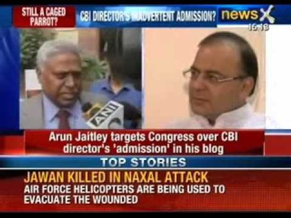 Arun Jaitely targets Congress over CBI director...