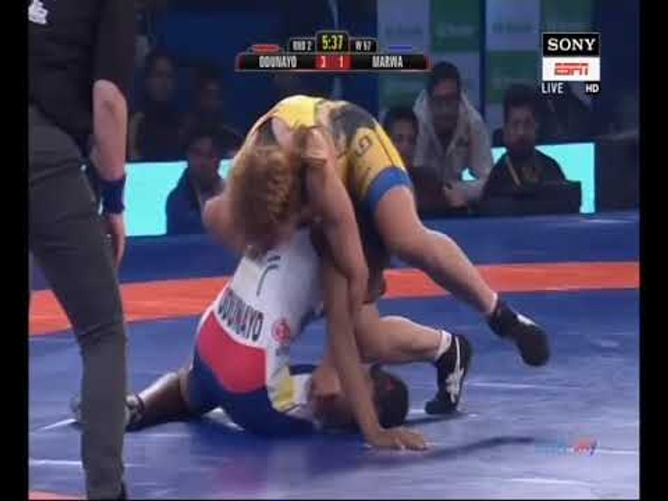 PWL 3 Day 9: Odunayo Adekuoroye VS Marwa Amri Pro Wrestling League at season 3 |Highlights