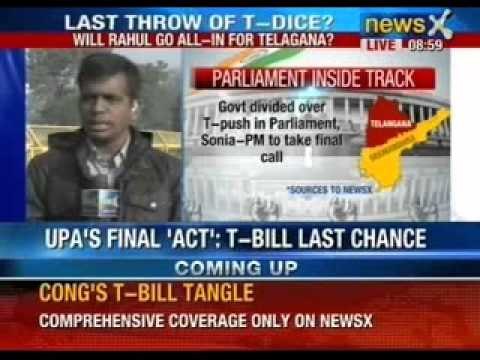 Manmohan Singh and Sonia Gandhi may take the final call on Telangana Bill today, says sources