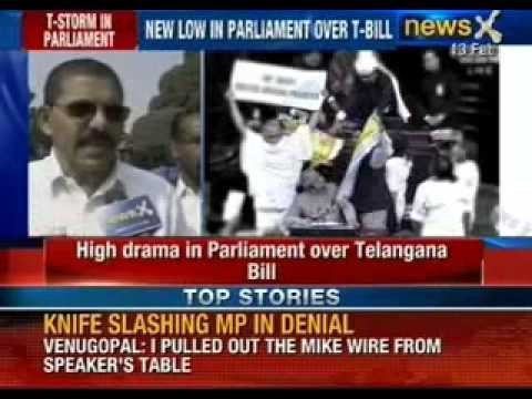 Congress MP Lagadapati Rajagopal uses pepper spray in Lok Sabha