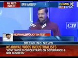 Arvind Kejriwal addresses industry leaders at CII