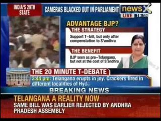 Telangana Bill passed in Lok sabha