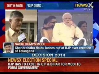 Chandrababu Naidu lashes out at BJP over creation of Telangana, No alliance ?