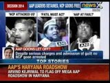 AAP's Mayank Gandhi detained while leading anti-NCP protest