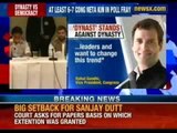 Rahul Gandhi not in favour of tickets for politicians' kin