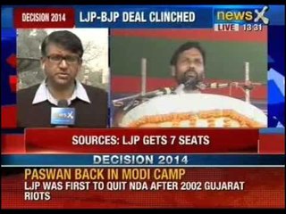 Sources says Ram Vilas Paswan to get 7 seats