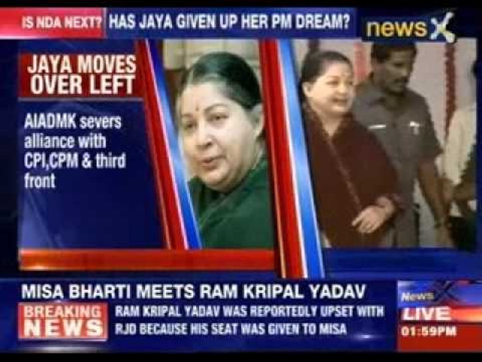 Has Jayalalithaa given up on her PM dreams ?