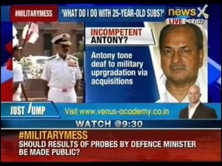 Former navy Chief confronted Antony over safety on submarines