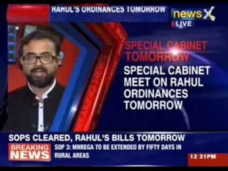 Special Cabinet meet on Rahul's ordinances tomorrow