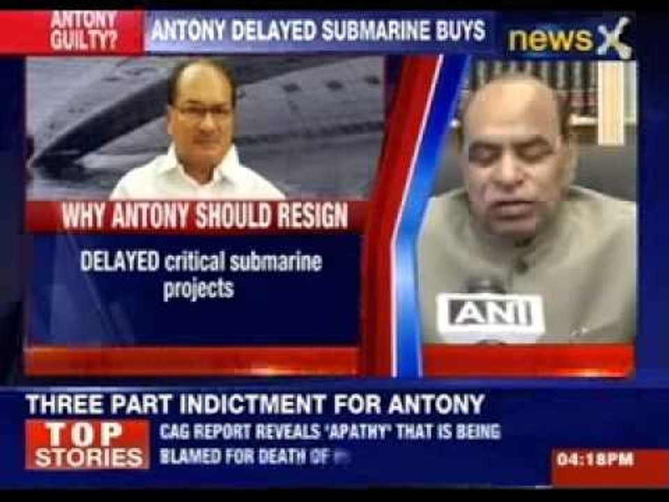 AK Antony delayed Submarine buys