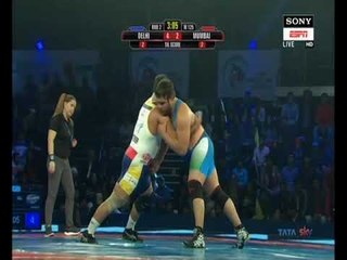 PWL 3 Day 1: मुंबई महारथी के पहलवान सतेंदर मलिक ने दिल्ली सुल्तान्स के हितेंदर को 7-6 से दी पटखनी