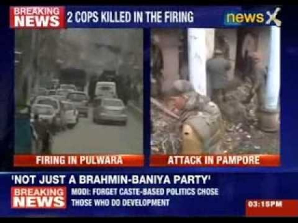 J&K: Militants open fire at police vehicle, 2 cops injured