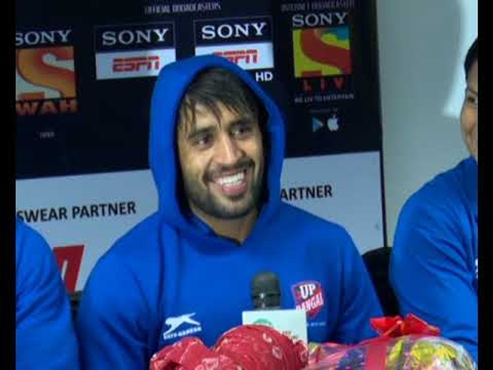 PWL 3 Day 7: UP Dangal wrestlers briefing the Media over the victory against Delhi Sultans