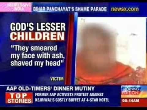 Bihar girl punished by panchayat; head tonsured, face blackened