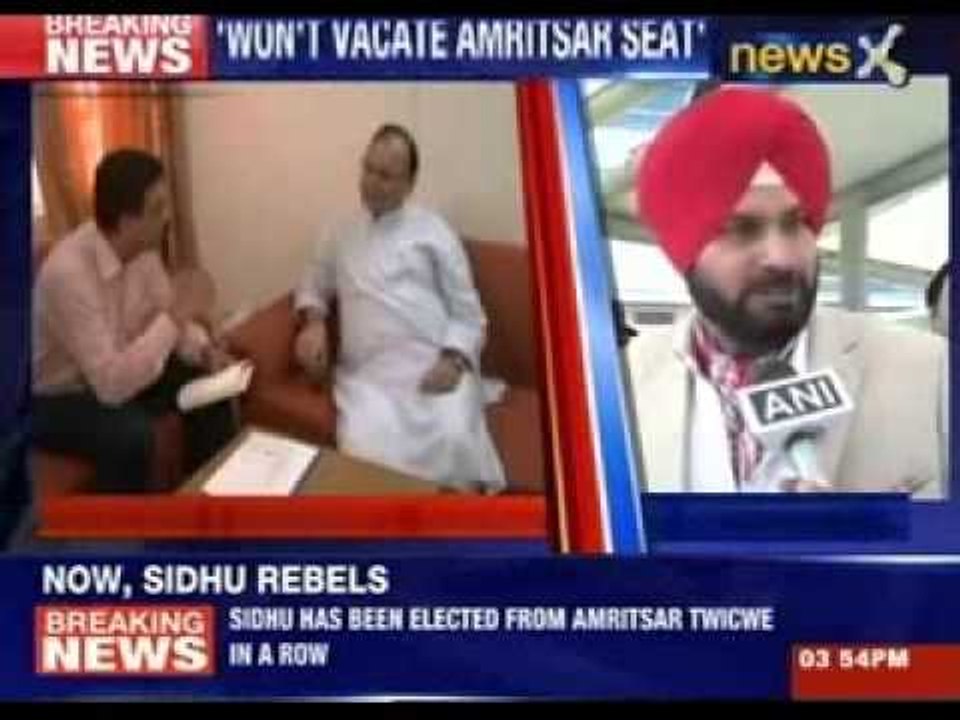 Navjot Singh Sidhu refuses to leave Amritsar seat